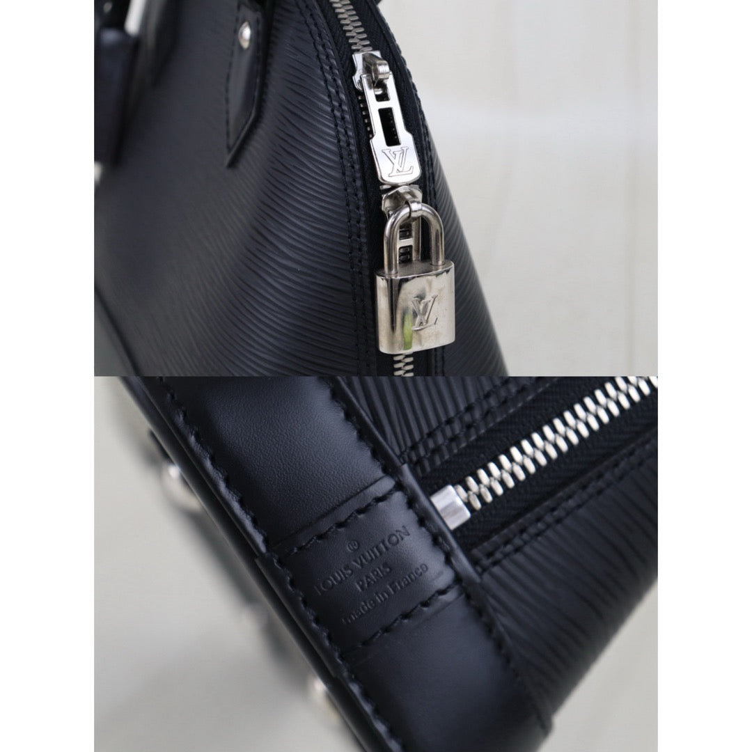 Very Good ( Rank A)｜LV Epi Alma BB HandBag Shoulder Bag Black IC Chips Model ｜S25081015