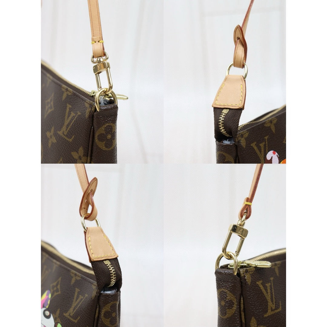 Very Good ( Rank A)｜ LV Takashi Murakam Panda Monogram Pochette Accessoires ｜25050229