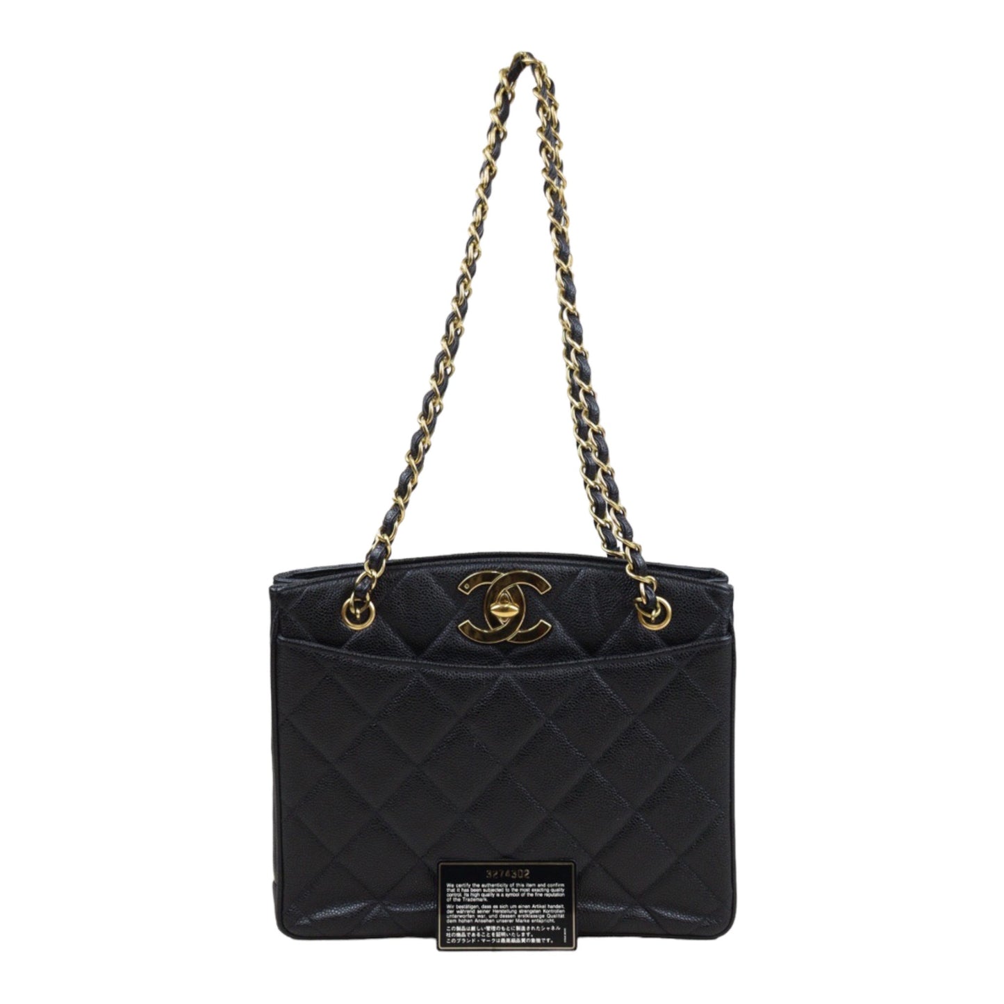 Very Good ( Rank A) ｜CHANEL Vintage Caviar Skin Shoulder Bag Made in 1994-1996 Year｜24032211