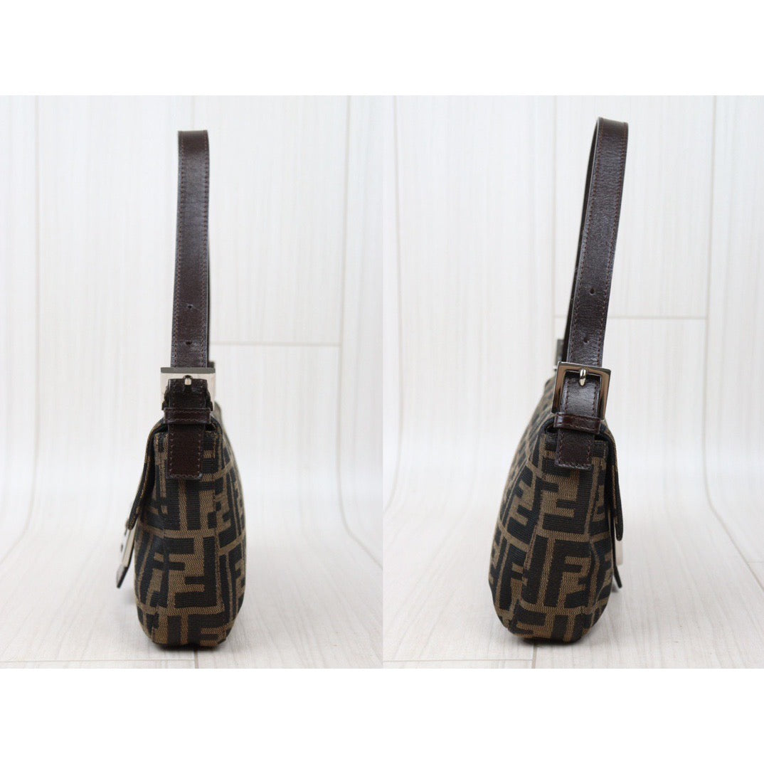Rank A ｜ FENDI Zucca Mamma Baguette Shoulder Bag｜Q24051617