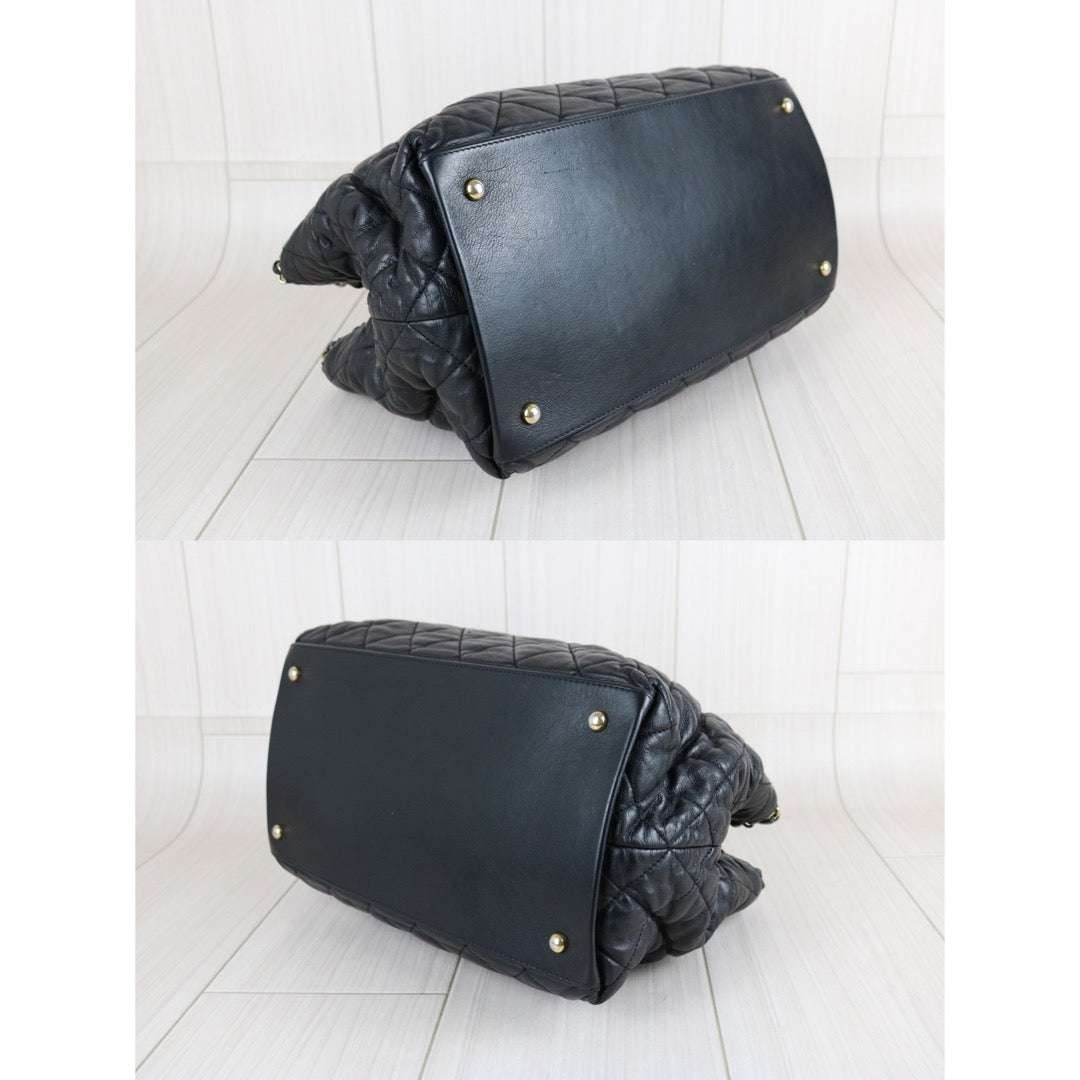 Good ( Rank AB) ｜ CHANEL  Coco Mark Calf Leather Matrasse Chain ToteBag  Made In 2012～2013Year ｜S26030814