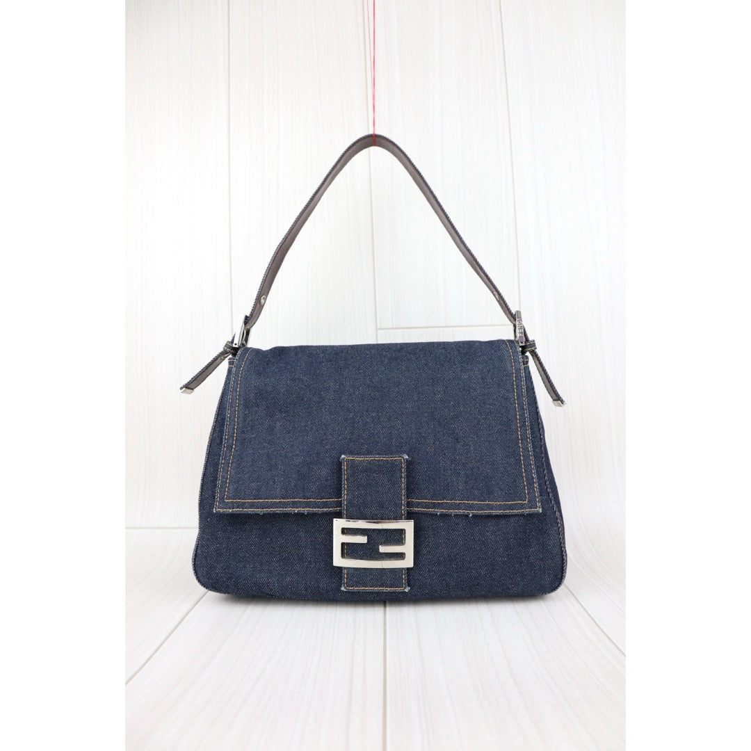 Good ( Rank AB)｜  FENDI Denim Baguette Shoulder Bag  ｜J25060505