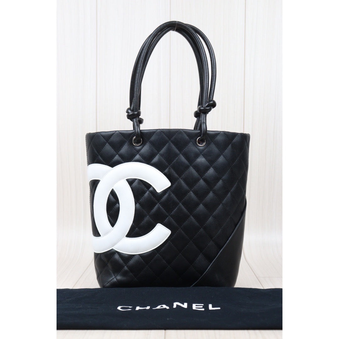 Rank AB ｜ CHANEL Cambon Line ToteBag  Made In 2004-2005 Year｜24041801