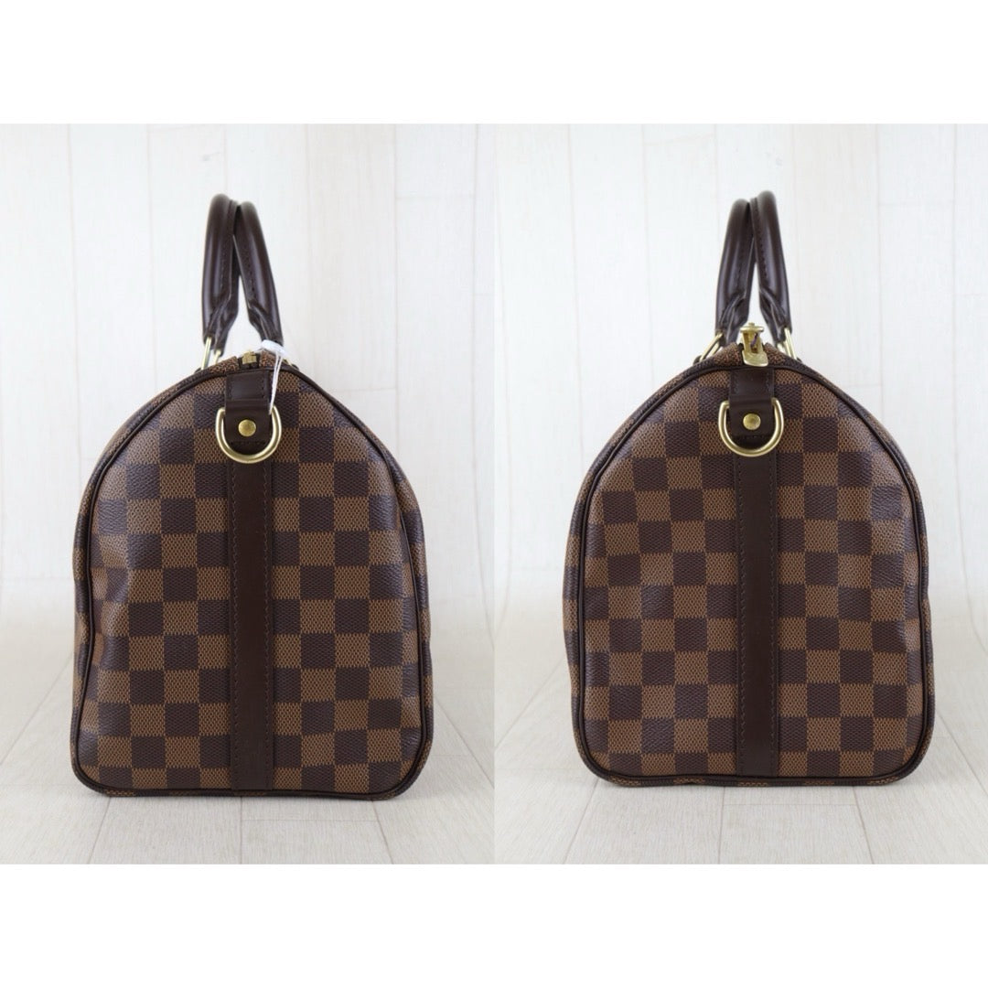Include Entrupy Certificate of Authenticity｜Very Good ( Rank A) ｜ Louis Vuitton Damier Speedy 30 Hand Bag With Shoulder Strap｜S26072542