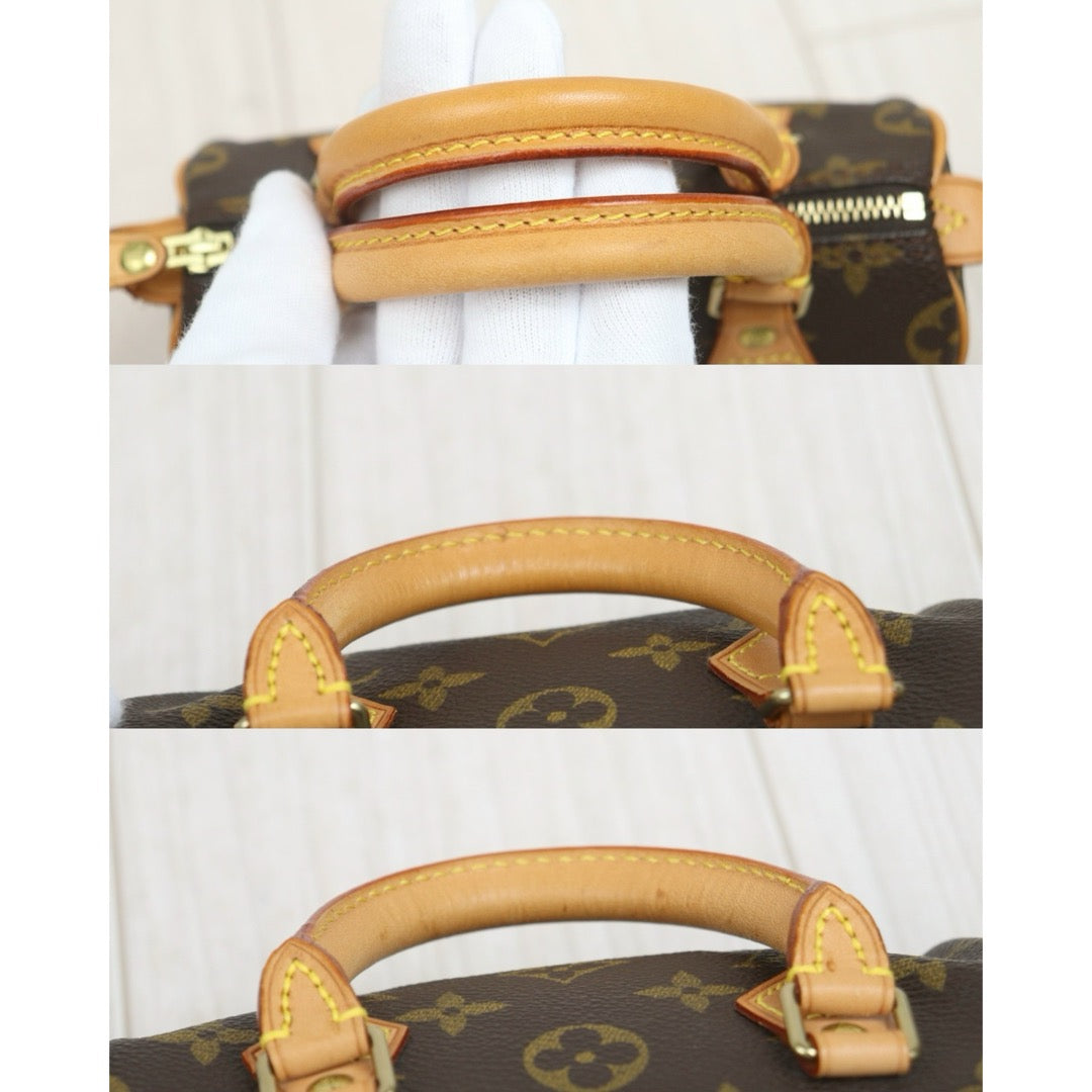 Include Entrupy Certificate of Authenticity｜Very Good ( Rank A)｜ Louis Vuitton Monogram Mini Speedy Hand Bag With Shoulder Strap｜26080619