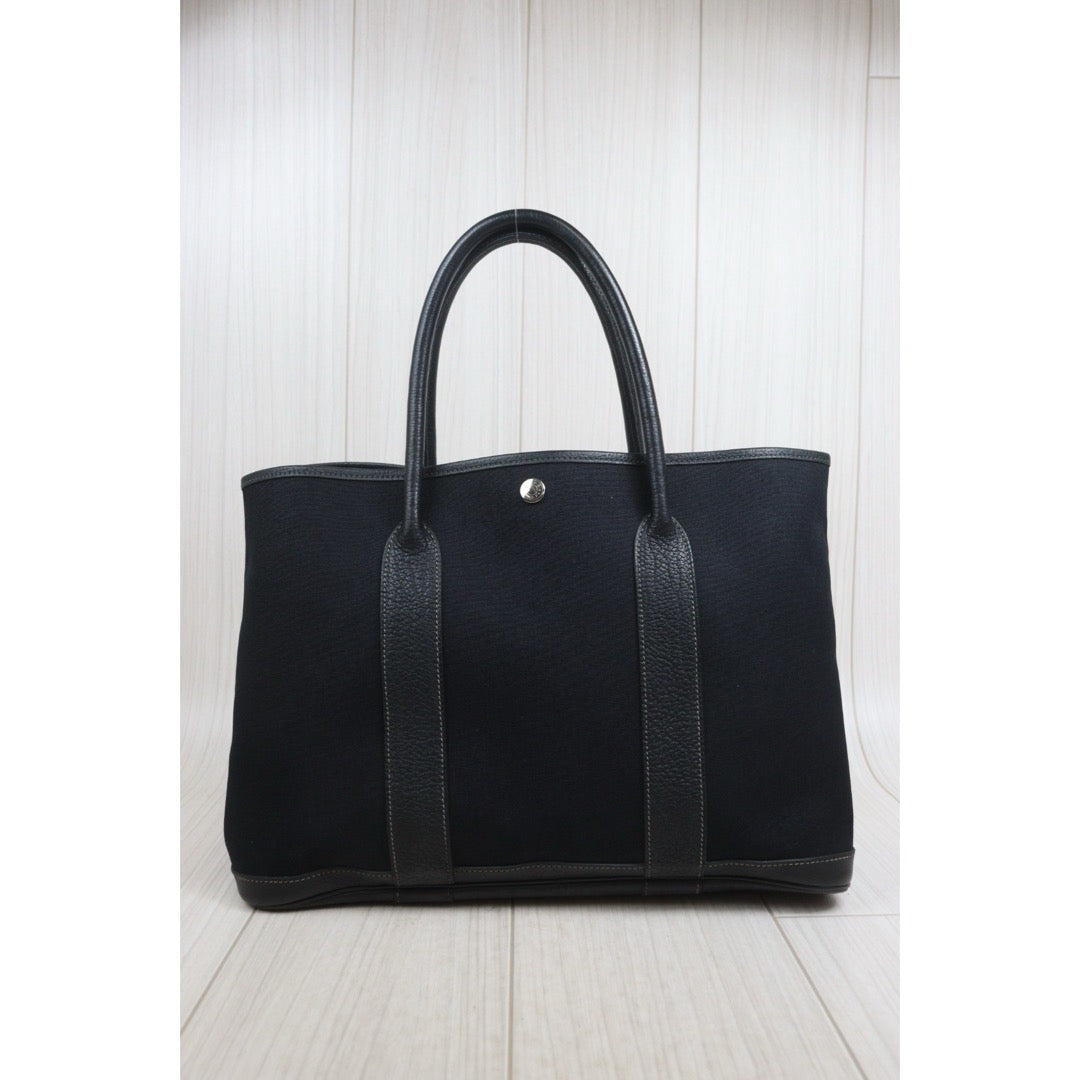 Include Entrupy Certificate of Authenticity｜Good ( Rank AB)｜ HERMES Garden Party PM Handbag □I Stamp Made In 2005 Year｜26082804