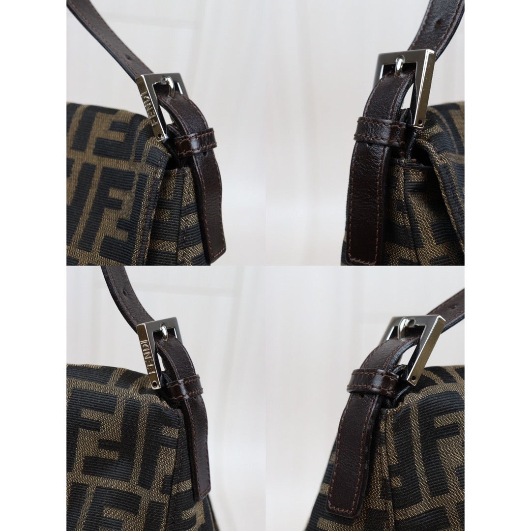 Rank A｜ FENDI Zucca Mamma Baguette Shoulder Bag ｜V24010832