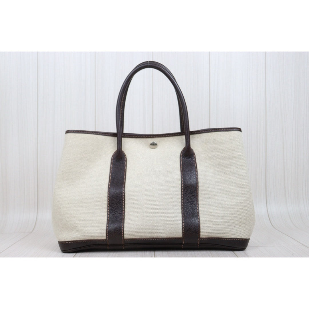 Good ( Rank AB)｜ HERMES Garden Party PM Handbag □G Stamp Made In 2003 Year｜25111407