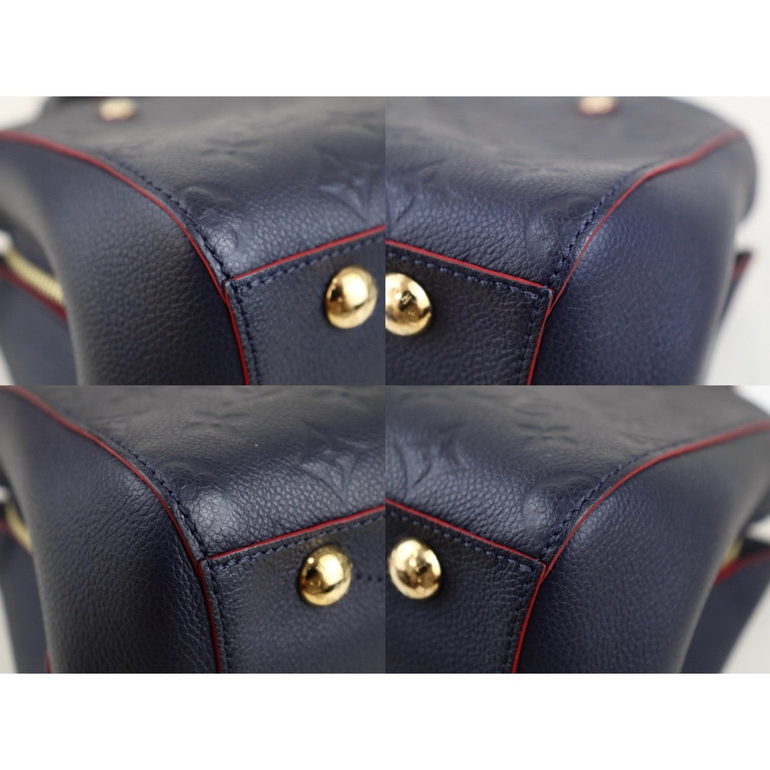 Very Good ( Rank A) ｜LV Monogram Montaigne BB Hand Bag Blue Shoulder Bag｜S25092804