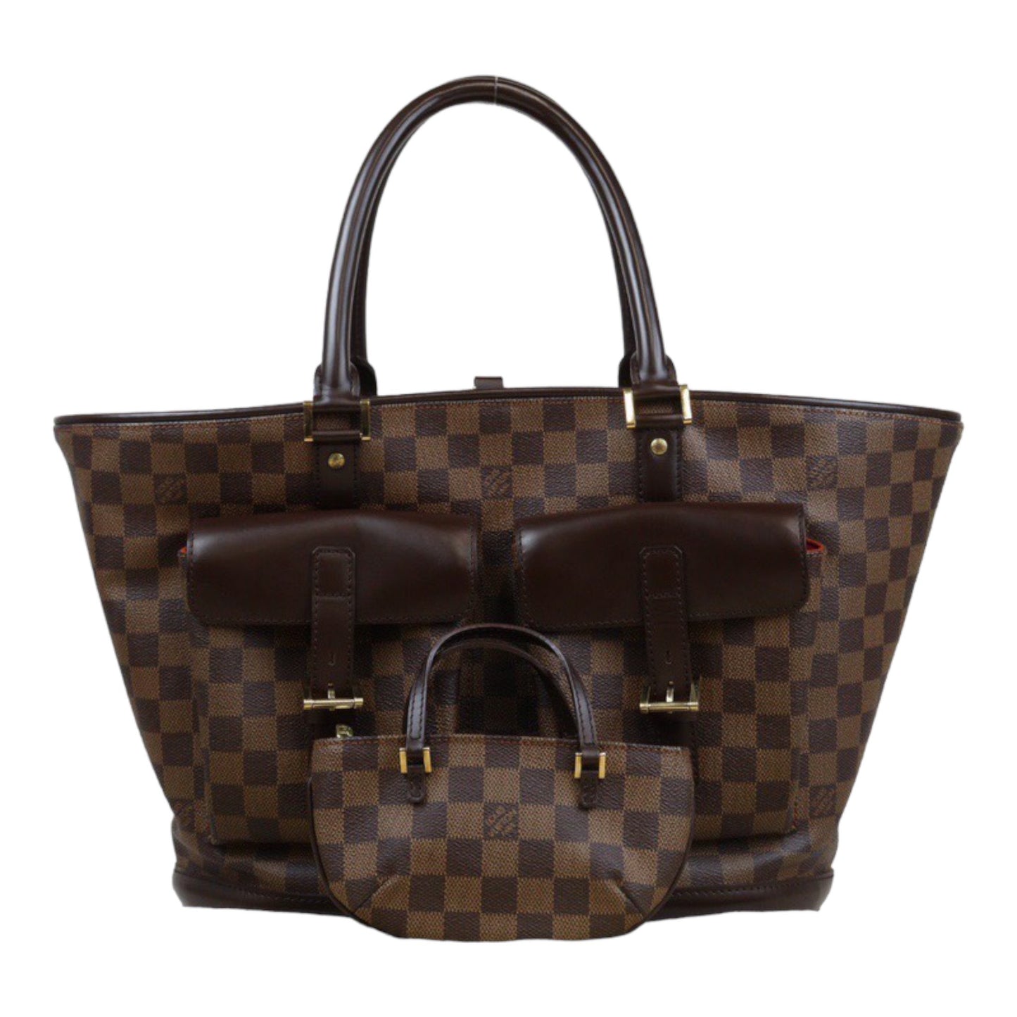 Very Good ( Rank A)｜LV Damier Male Handbag With Pouch｜Q24030512