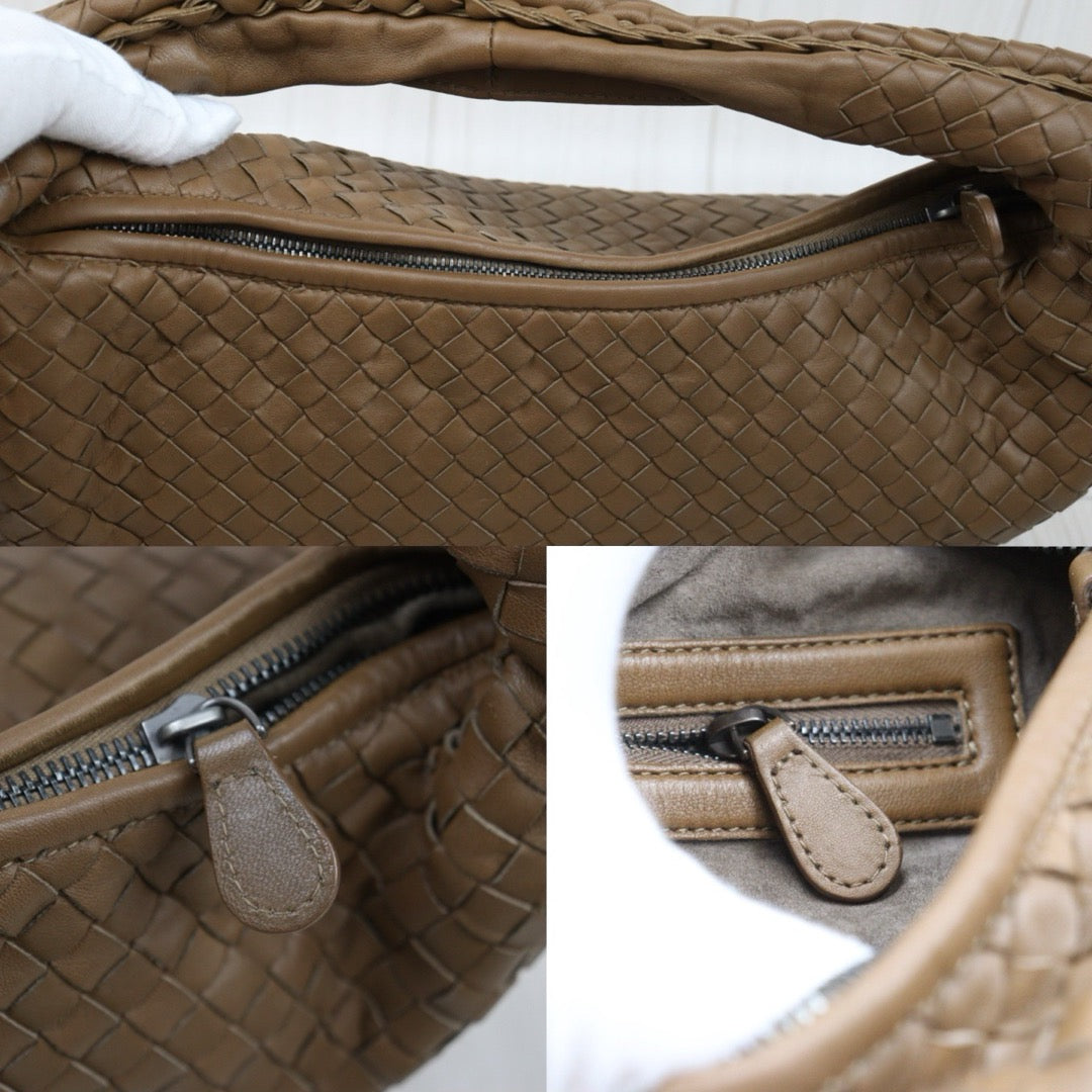 Very Good ( Rank A)｜ Bottega Veneta Lamb Skin Braid Shoulder Bag Caramel｜S25072912