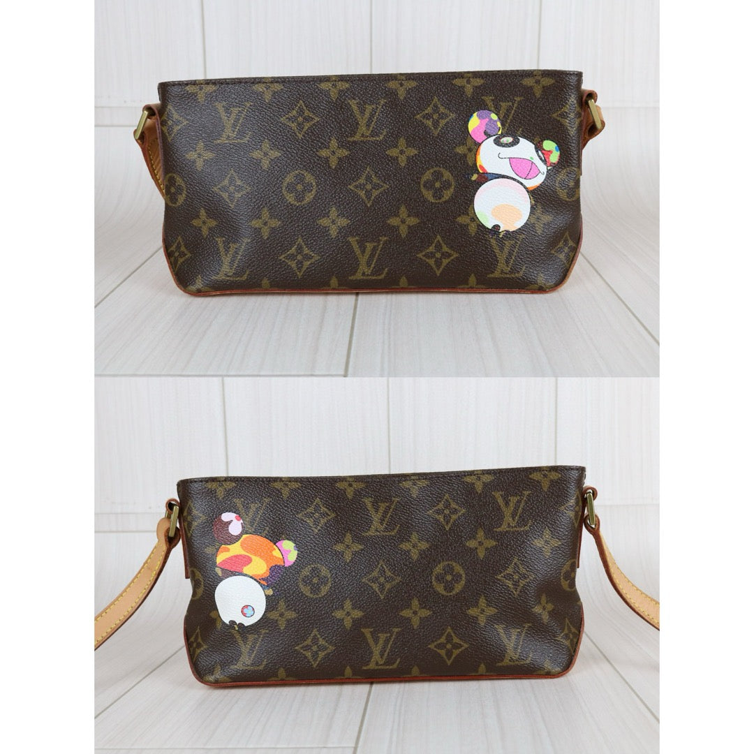 Very Good ( Rank A)｜ LV Takashi Murakam Panda Monogram Trotteur ShoulderBag ｜S25032001