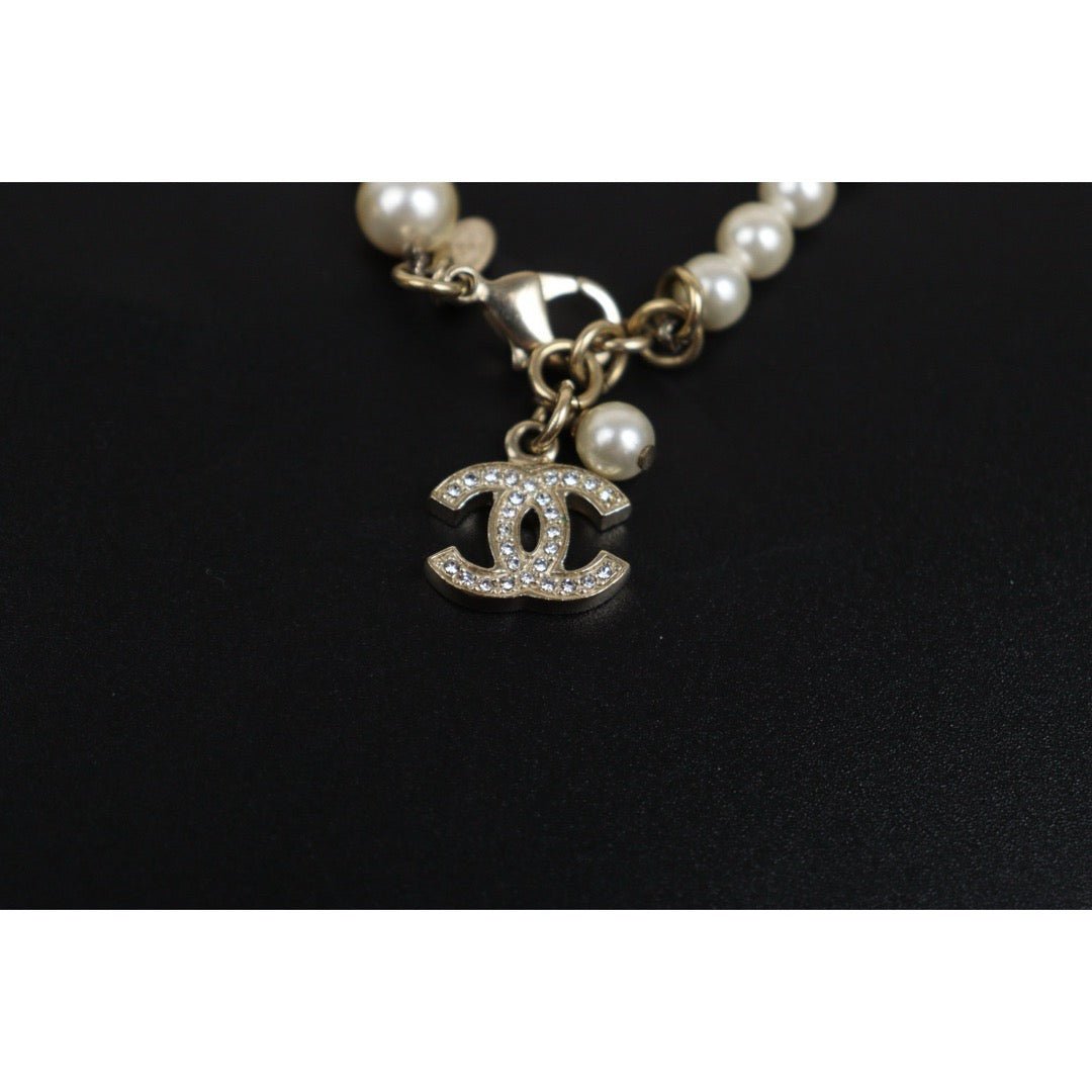 Good ( Rank AB)｜ CHANEL Coco Mark Pearl Rhinestone  Bracelet｜V25091610
