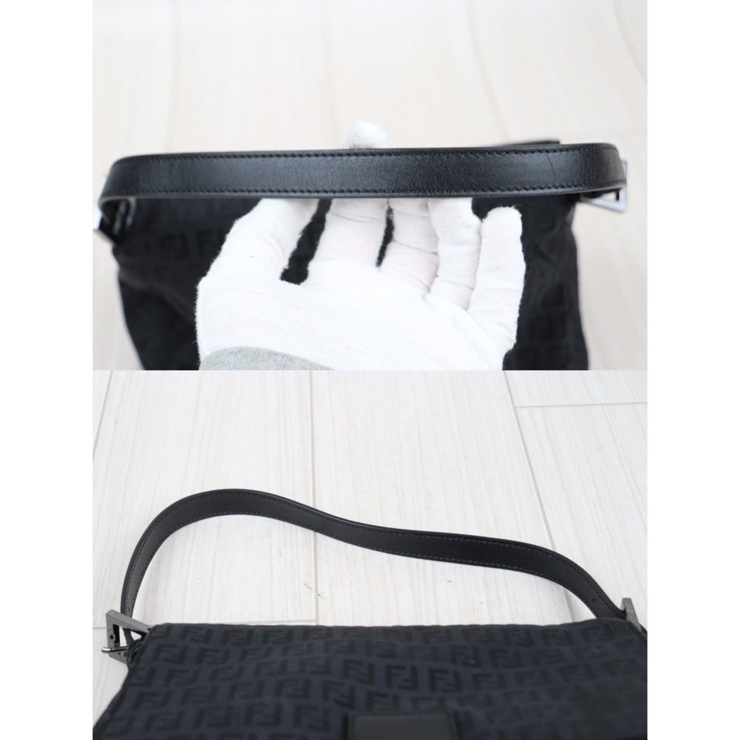 Rank A｜ FENDI Baguette Shoulder Bag Black ｜V24022802