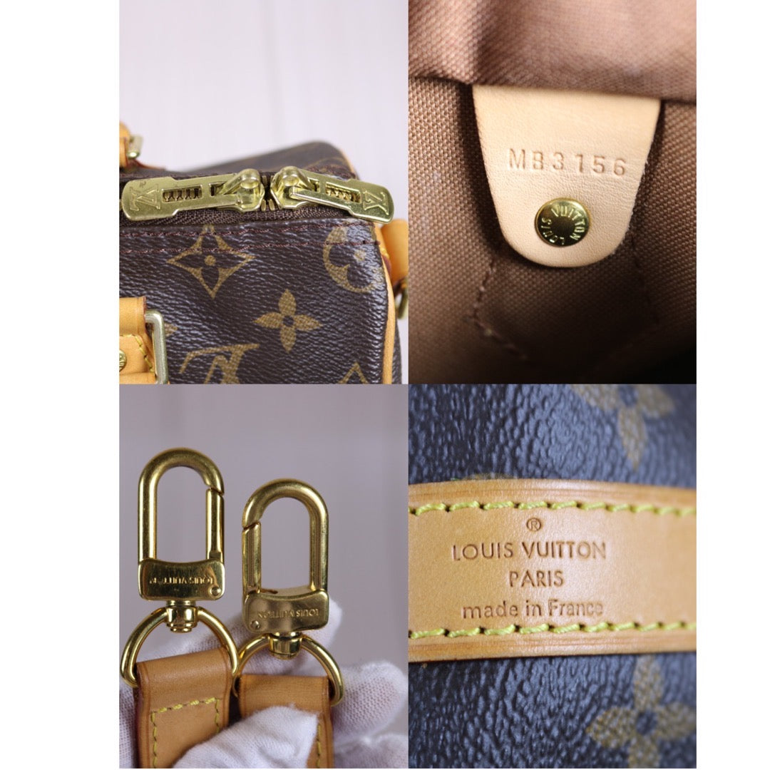 Rank AB｜ LV Monogram Speedy 25 Hand Bag With Shoulder Strap｜S24030416