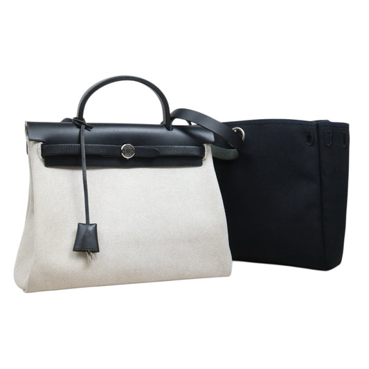 Include Entrupy Certificate of Authenticity｜Good ( Rank AB)｜ HERMES Herbag PM Shoulder Bag □E Stamp Made in 2001Year｜26041406