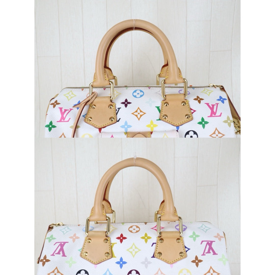 Include Entrupy Certificate of Authenticity｜Very Good ( Rank A)｜LV  Takashi Murakam Multi Monogram Speedy 30 Hand Bag ｜S26080116
