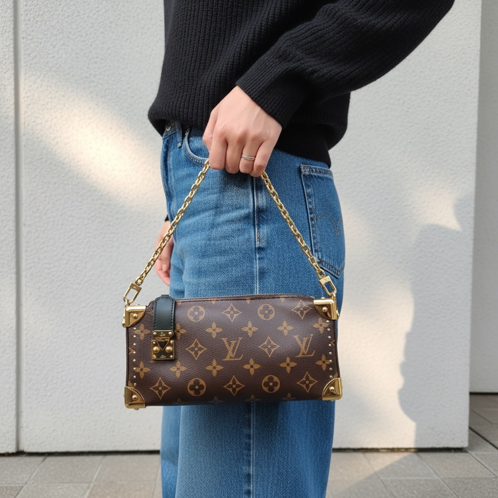 Include Entrupy Certificate of Authenticity｜Excellent（Rank SA )｜ Louis Vuitton Monogram Slim Truck 2025 Cruise Show Style IC Chips Model｜H26020501