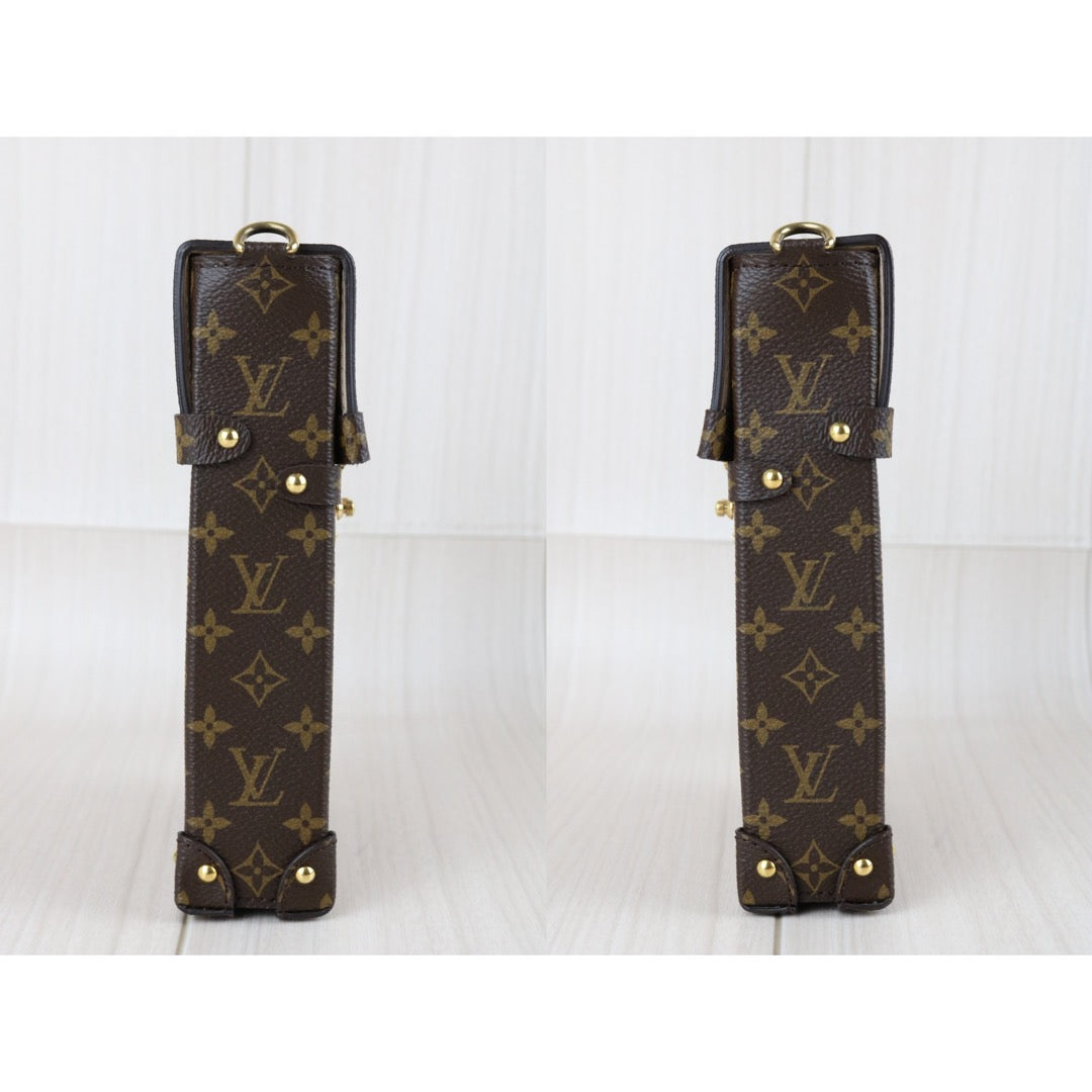 Include Entrupy Certificate of Authenticity｜Very Good ( Rank A)｜ Louis Vuitton  Monogram Trunk  Vertical Pochette Brown IC Chips Model｜X26041108