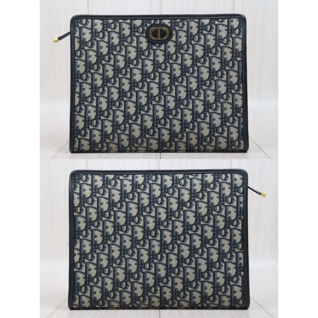 Include Entrupy Certificate of Authenticity｜Very Good ( Rank A)｜Dior Montaigne Oblique Pouch Handbag 26｜S26060612
