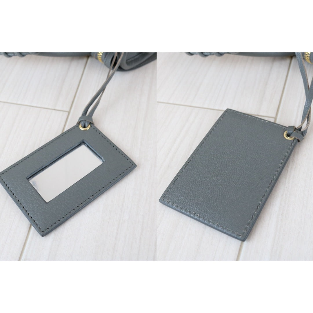 Very Good ( Rank A)｜Balenciaga Goatskin edge Mini Classic City Haze gray HandBag Shoulder Bag ｜X25112201