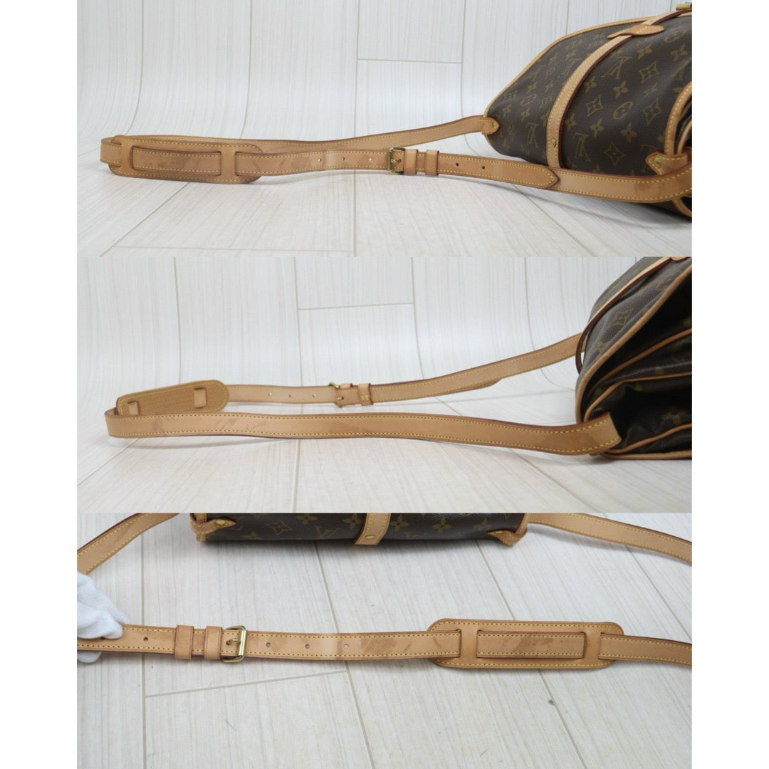 Include Entrupy Certificate of Authenticity｜Good ( Rank AB) ｜ Louis Vuitton Monogram Saumur 30 Shoulder Bag｜26090401