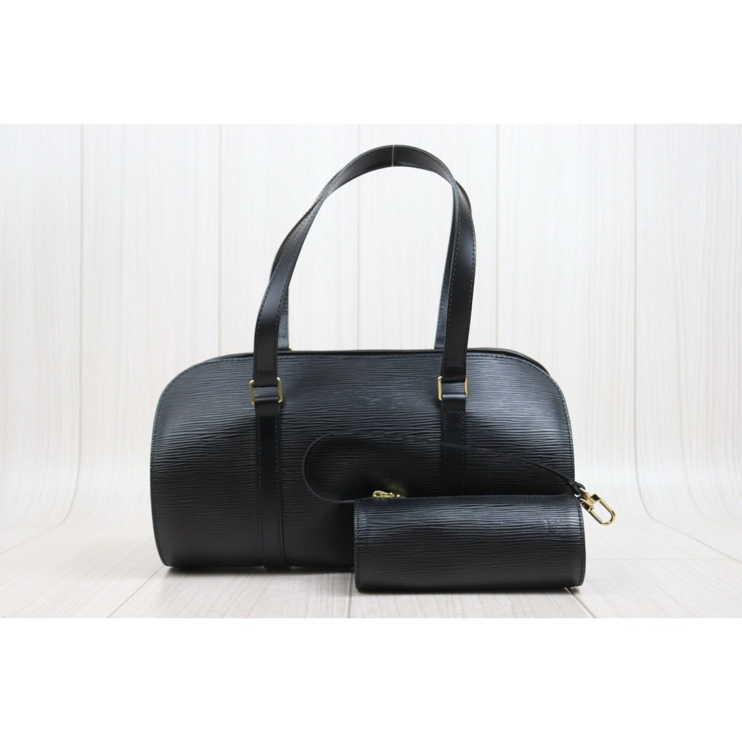 Include Entrupy Certificate of Authenticity｜Very Good ( Rank A)｜ Louis Vuitton Epi Soufflot Handbag Black｜26042814