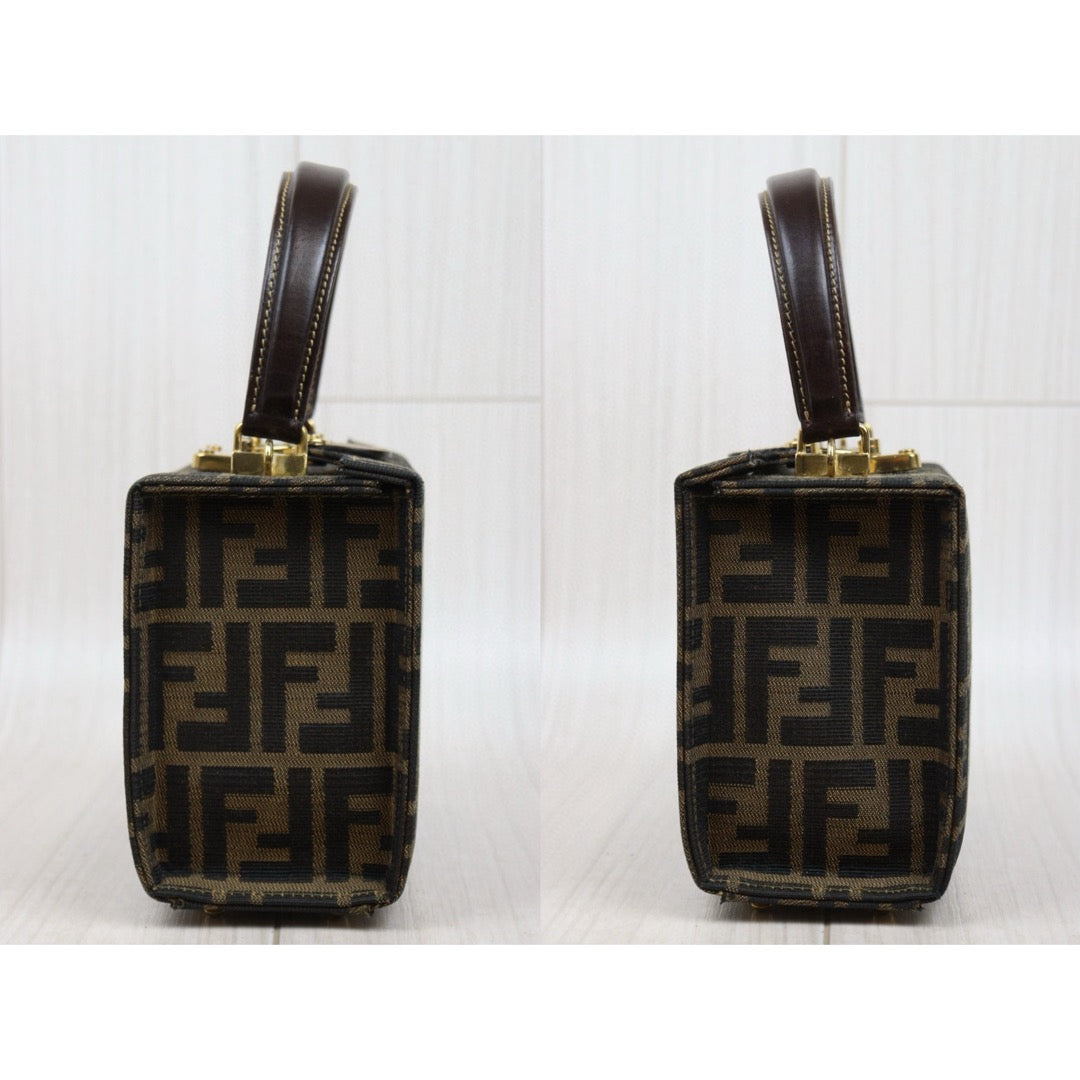 Very Good ( Rank A)｜ FENDI Zucca 2WAY Handbag With Shoulder Bag  Gold Hardware｜25042204