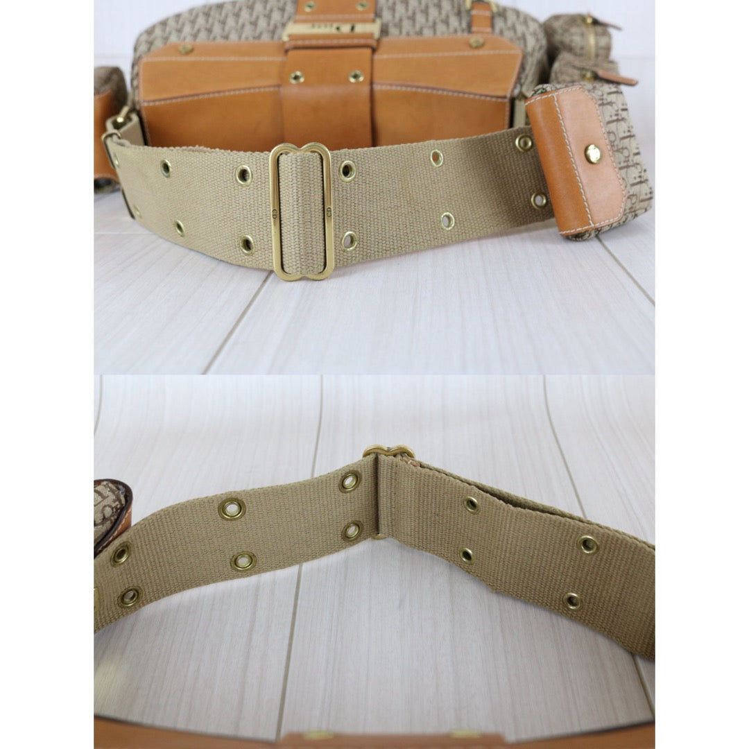 Good ( Rank AB)｜ Dior Punk Canvas Khaki Shoulder Bag ｜S25120401