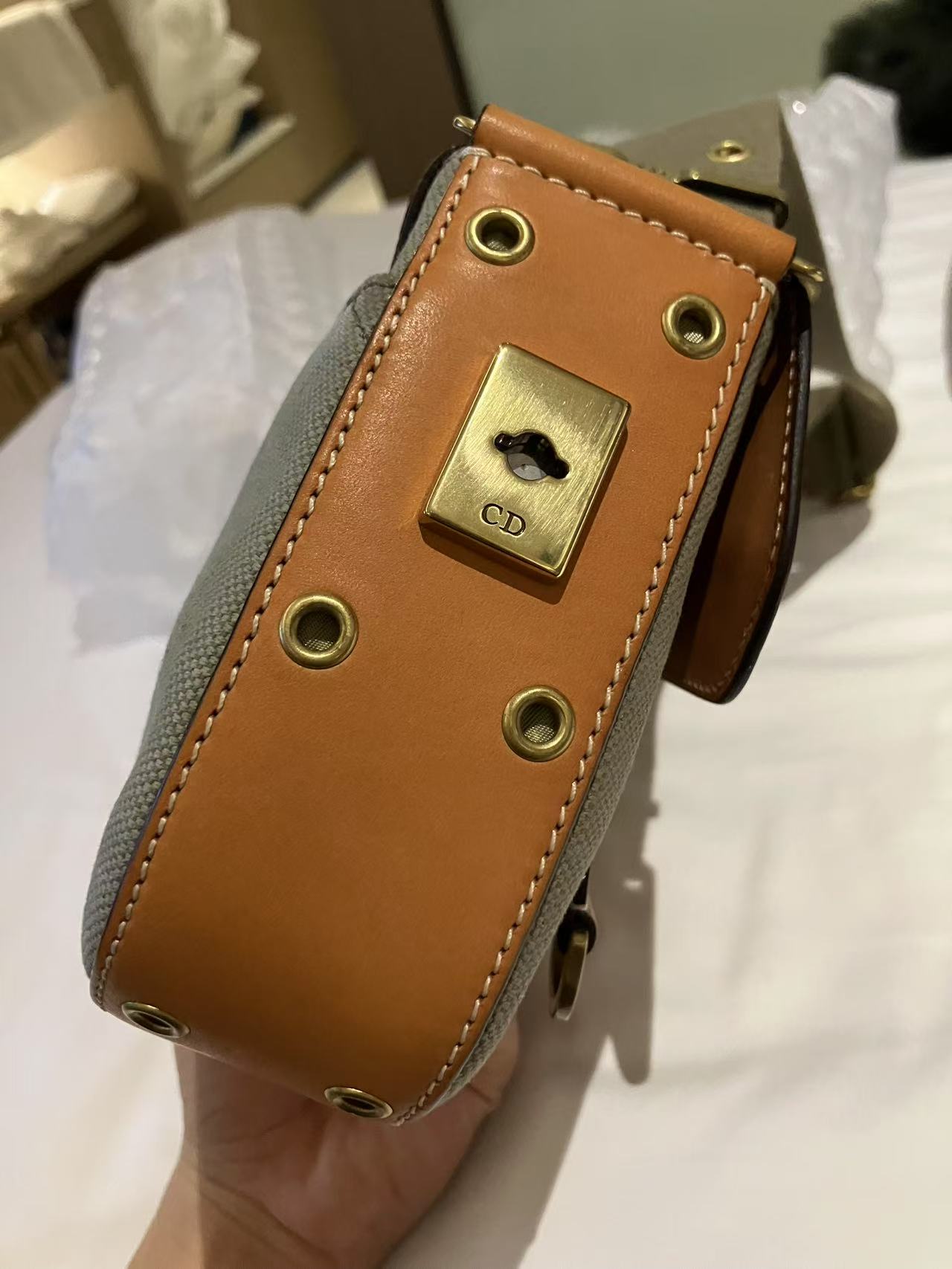 Dior Punk Canvas Shoulder Bag