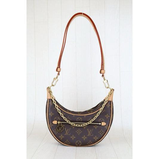 Very Good ( Rank A) |LV Monogram loopping Pochette Croissant Shoulder Bag IC Chips Model |S25030707