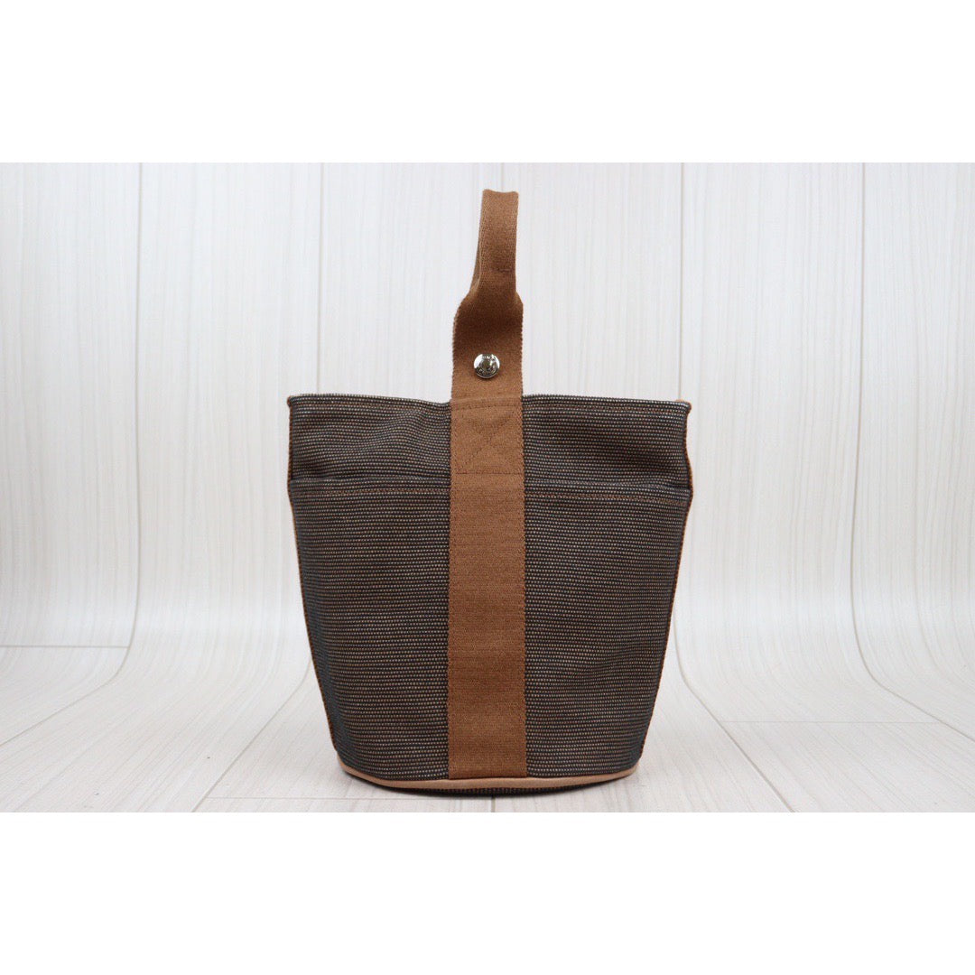 Rank A ｜ HERMES Canvas Handbag  ｜V24031420