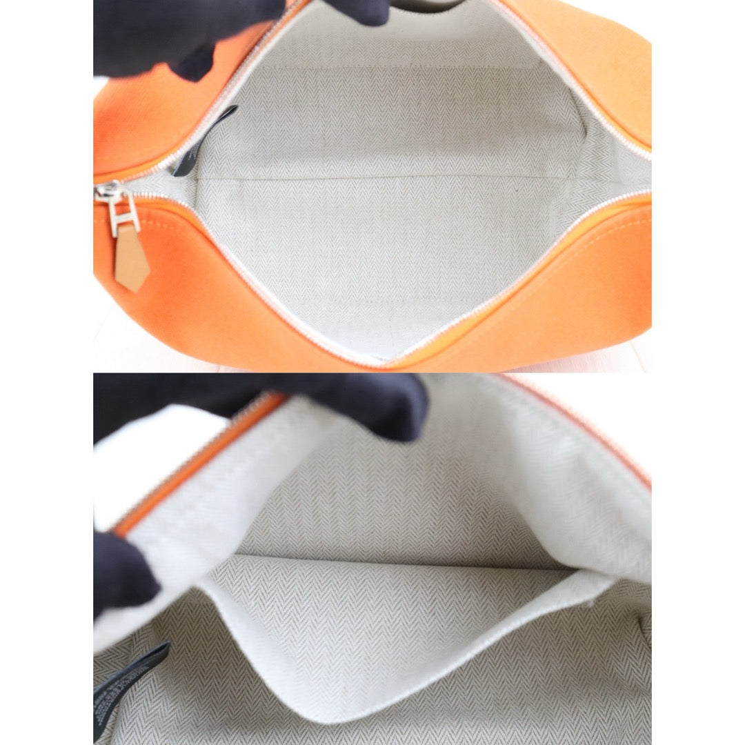 Very Good ( Rank A) ｜ HERMES Bride-A-Brac Canvas Orange Handbag｜S25081014