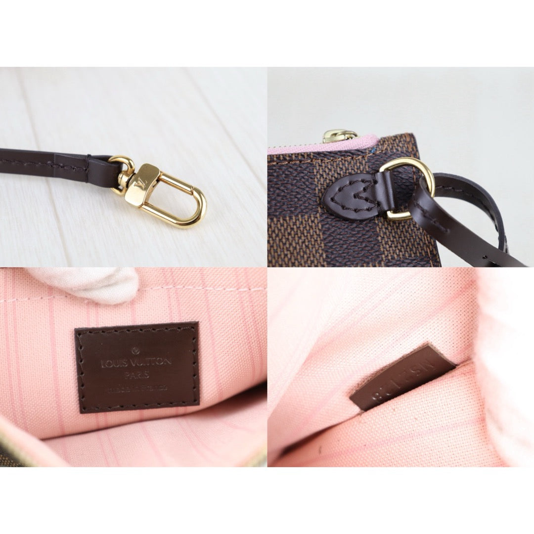 Include Entrupy Certificate of Authenticity｜Good ( Rank AB)｜ Louis Vuitton Damier Neverfull MM With Pouch｜S26010401
