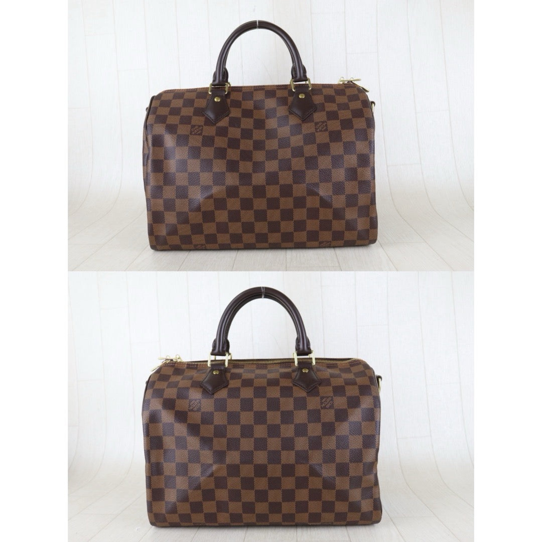 Include Entrupy Certificate of Authenticity｜Very Good ( Rank A) ｜ Louis Vuitton Damier Speedy 30 Hand Bag With Shoulder Strap｜S26072542