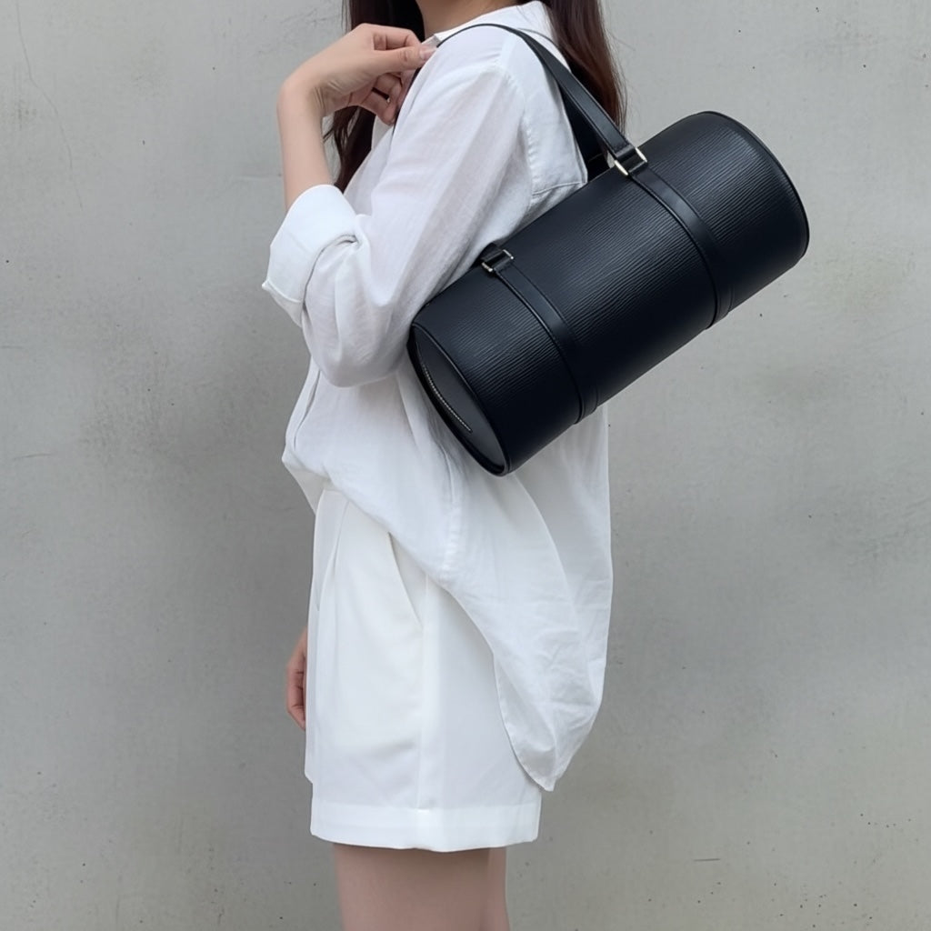 Include Entrupy Certificate of Authenticity｜Very Good ( Rank A)｜ Louis Vuitton Epi Soufflot Handbag Black｜S26042504