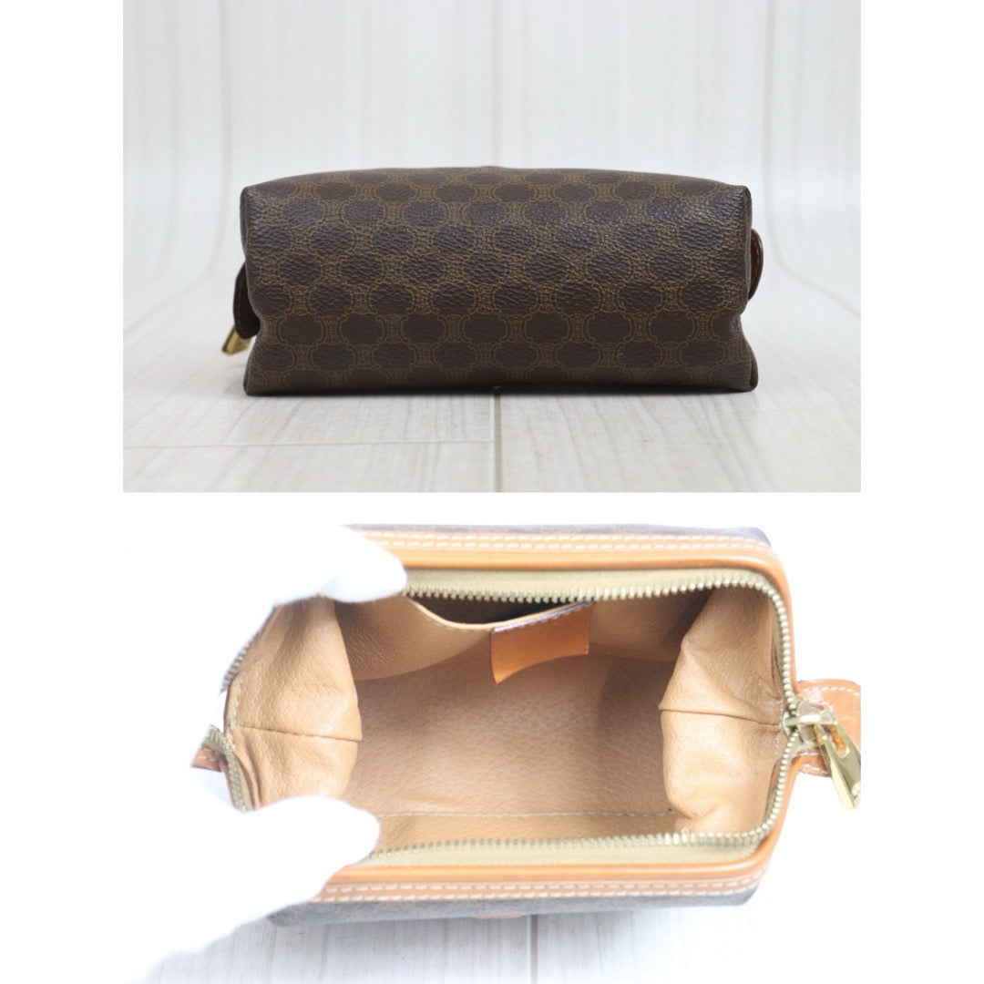 Include Entrupy Certificate of Authenticity｜Good ( Rank AB)｜ CELINE Macadam Vanity Clutch ｜26070909