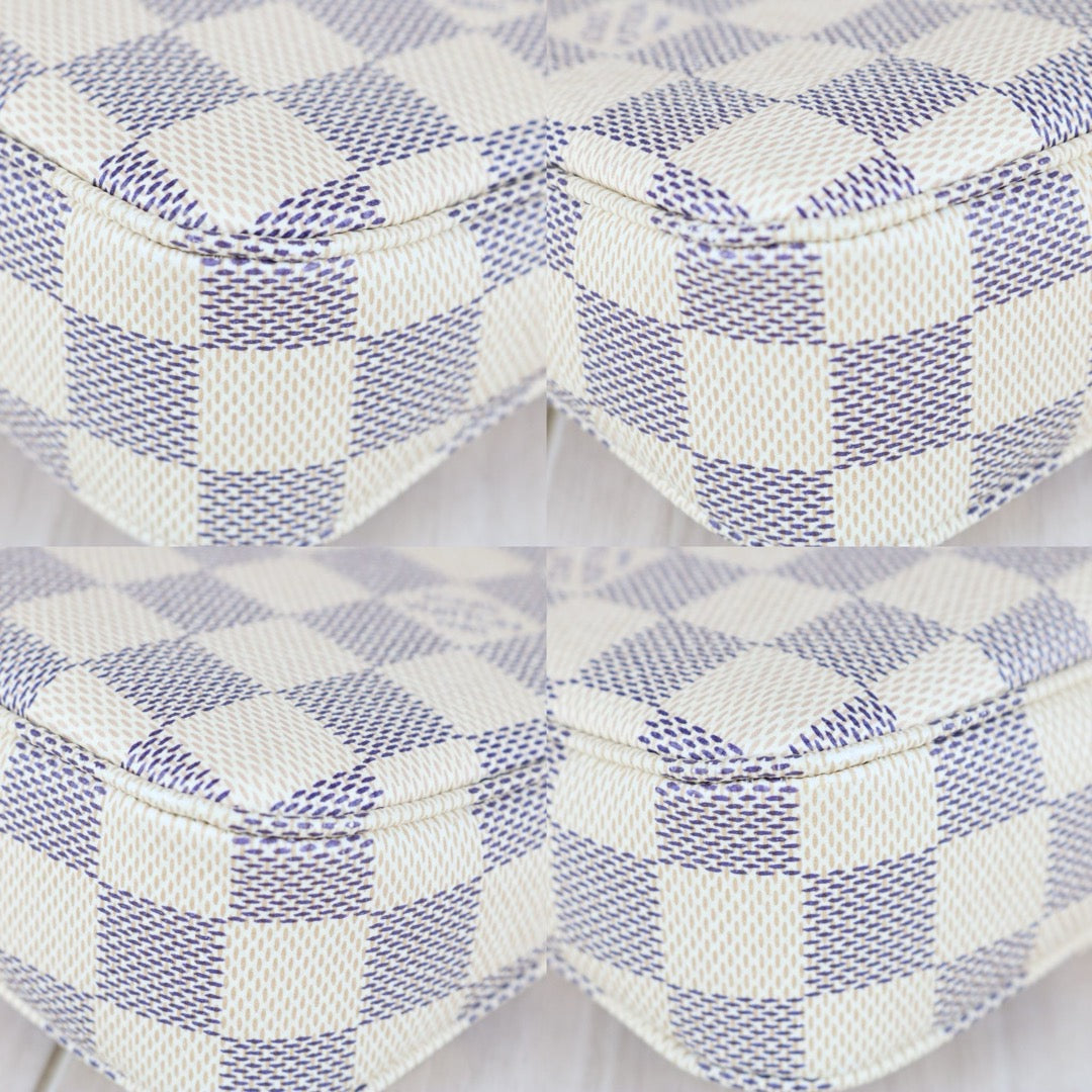 Very Good ( Rank A)｜LV Damier Azur Pochette Accessoires Current Model IC Chips Model｜X25081506
