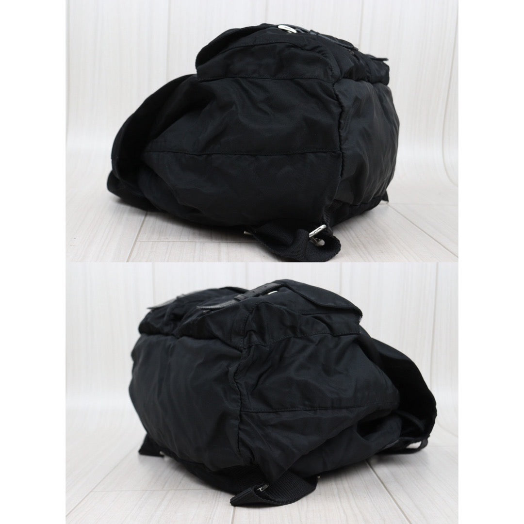 Rank AB｜Prada Nylon Backpack Medium Black｜24031407