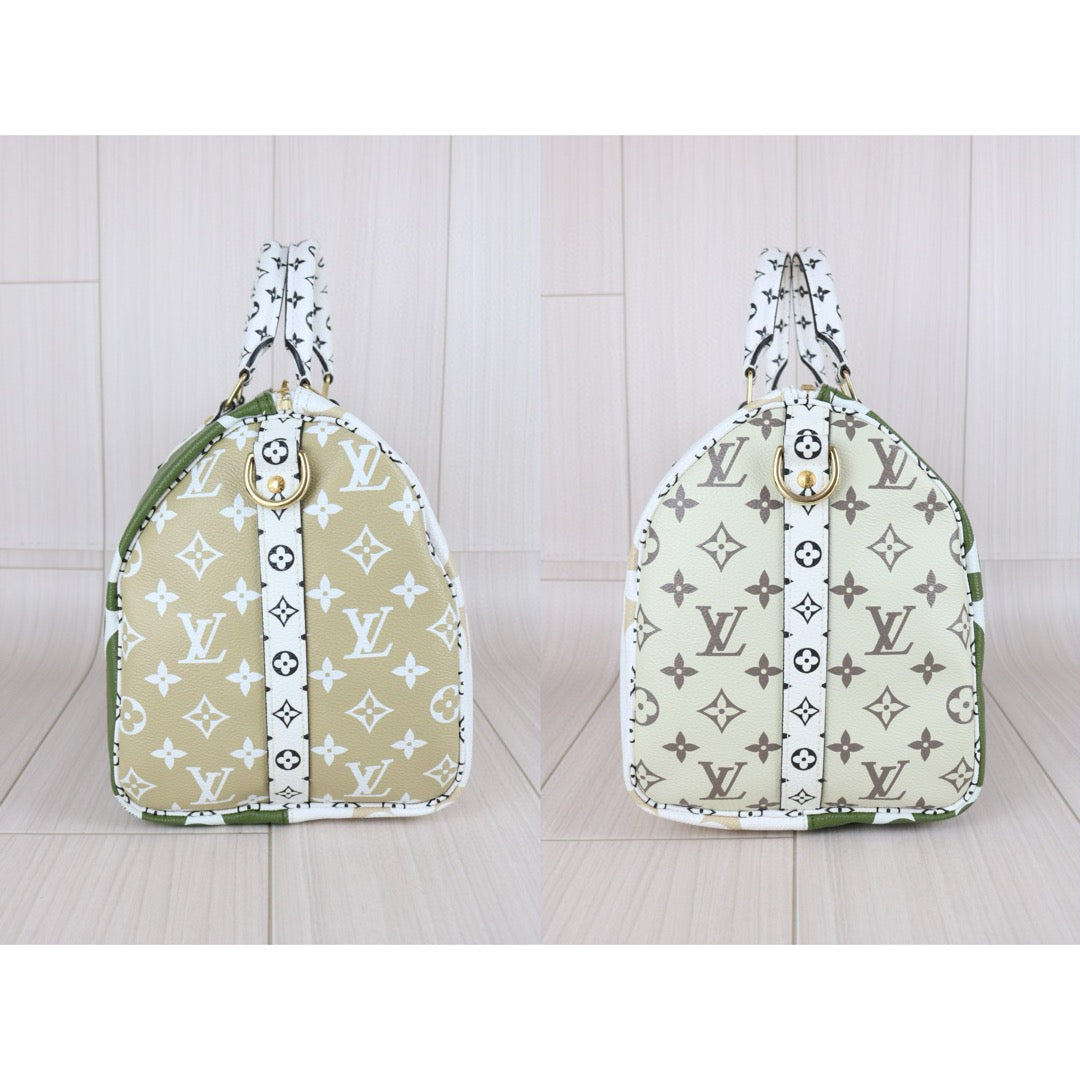 Very Good ( Rank A) ｜ LV Monogram White and Green Speedy 30 Hand Bag With Shoulder Strap Limited edition｜B25030104