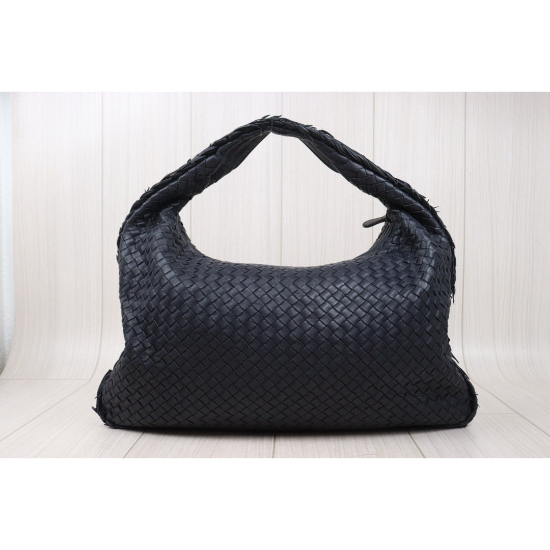 Very Good ( Rank A)｜ Bottega Veneta Lamb Skin Braid Shoulder Bag Blue｜S25033002