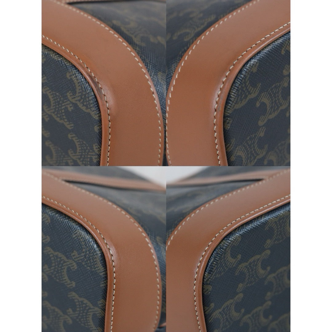 Include Entrupy Certificate of Authenticity｜Very Good ( Rank A)｜ Celine Triomphe Bucket Bag｜S26080604
