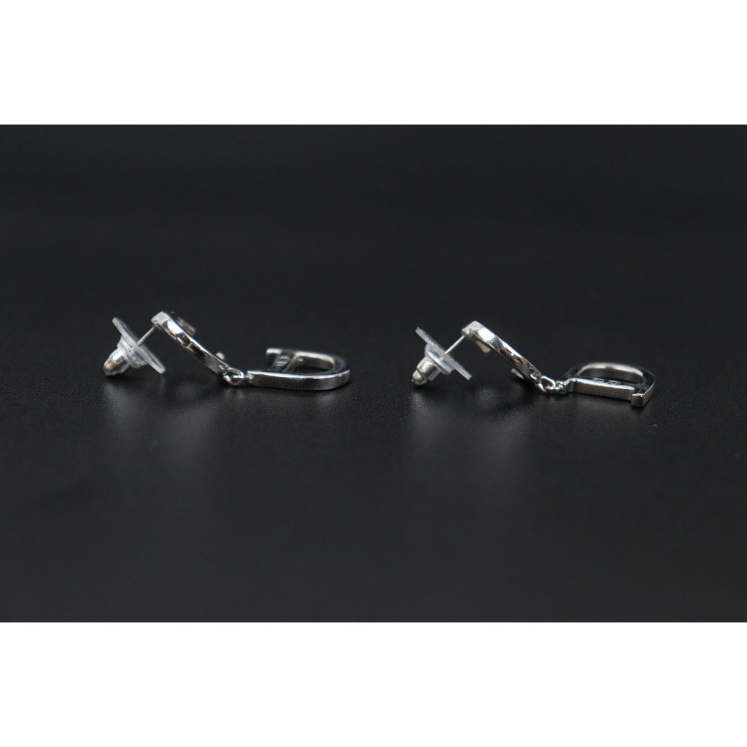 Very Good ( Rank A)｜ Dior CD Earring Silver｜V25071012