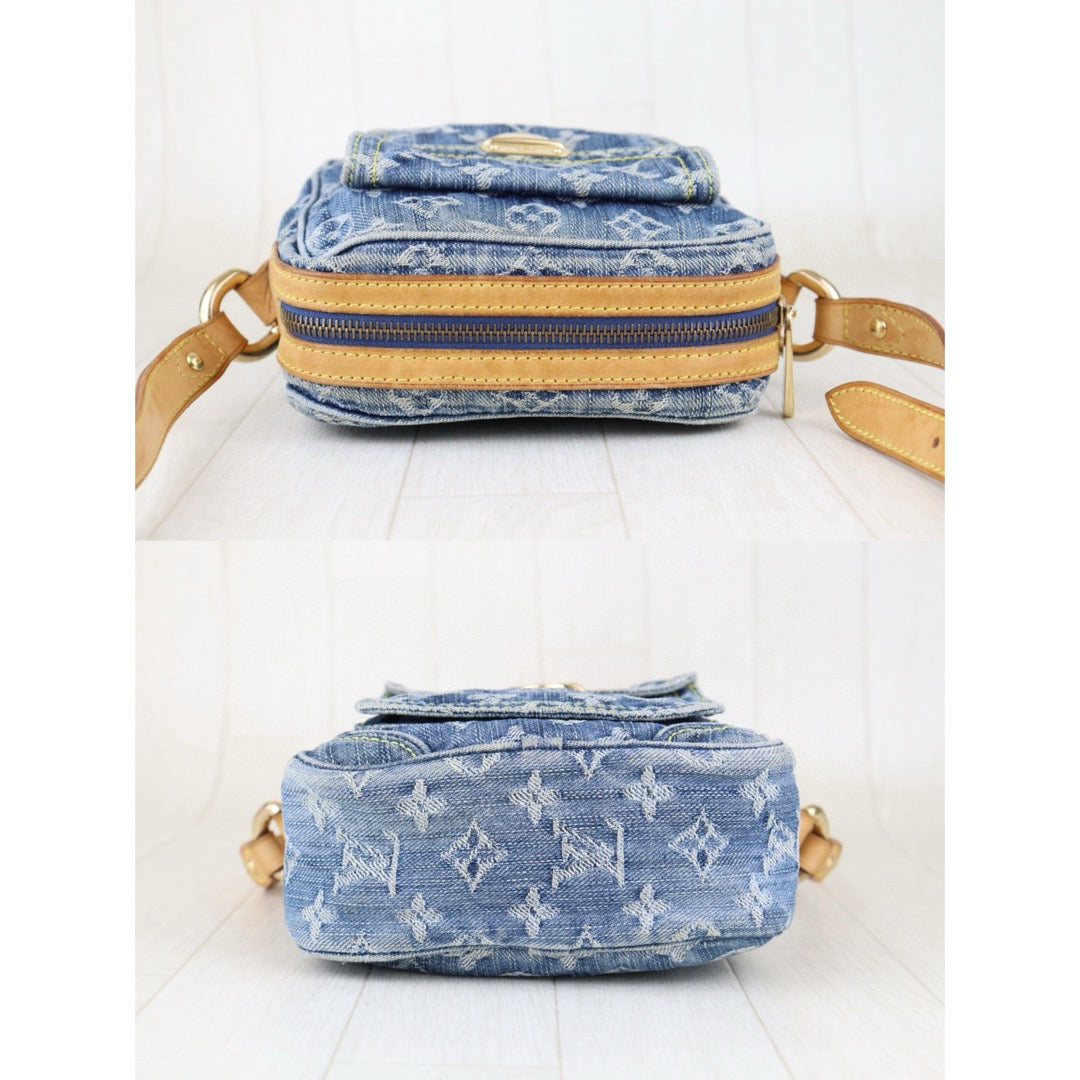 Good ( Rank AB) ｜LV Monogram Denim Blue Camera Bag Shoulder Bag｜H25022407