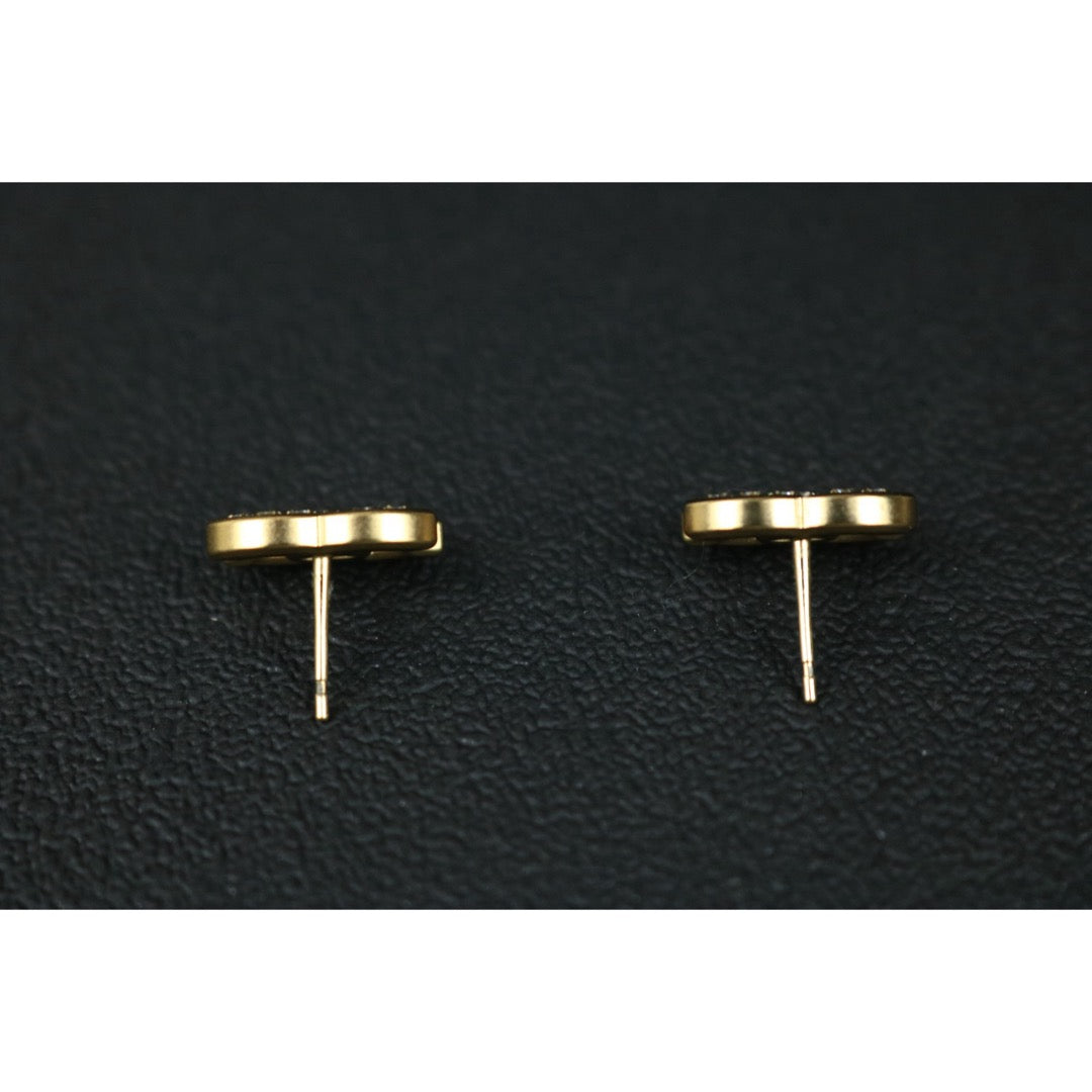 Include Authentic Detective Certificate of Authenticity｜Very Good ( Rank A) ｜CHANEL A21C COCO Mark Rhinestone Earrings Made In 2021 Year｜S26062503