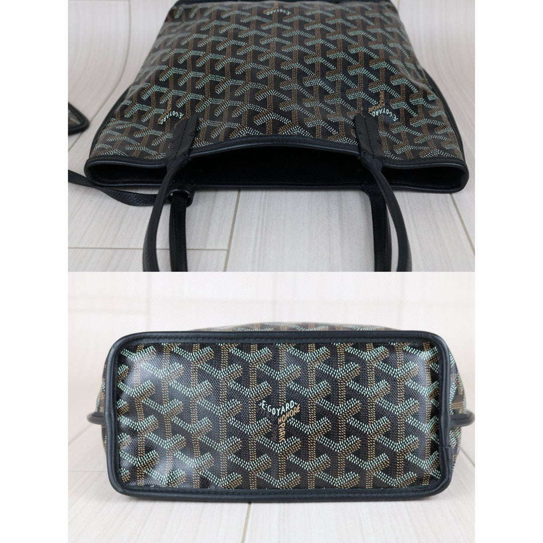 Very Good ( Rank A) ｜ Goyard Anyone Mini Tote Bag Black｜S24122407