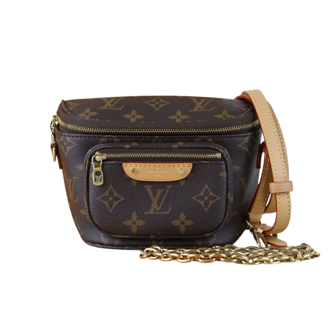 Include Entrupy Certificate of Authenticity｜Good ( Rank AB)｜Louis Vuitton Monogram Mini Bumbag  IC Chips Model ｜S26090705