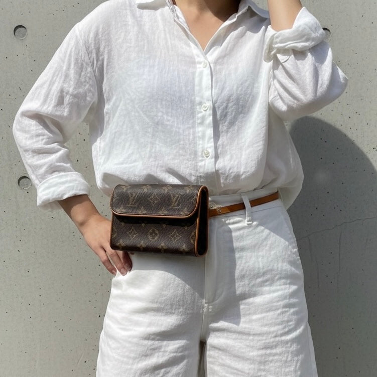 Include Entrupy Certificate of Authenticity｜Very Good ( Rank A)｜ Louis Vuitton Monogram Florentine Waist Bag ｜26051404