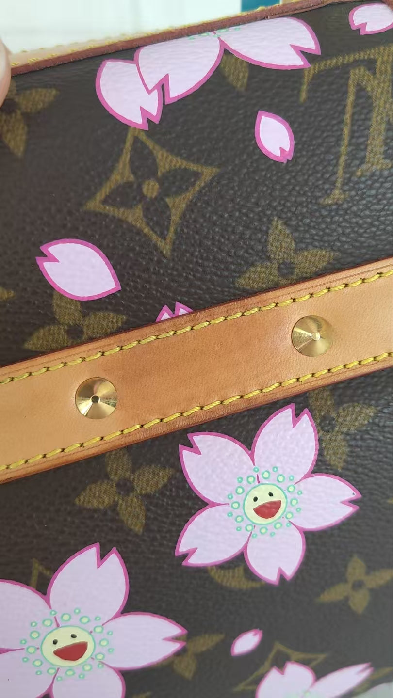 LV Monogram Takashi Murakami Sakura Handbag