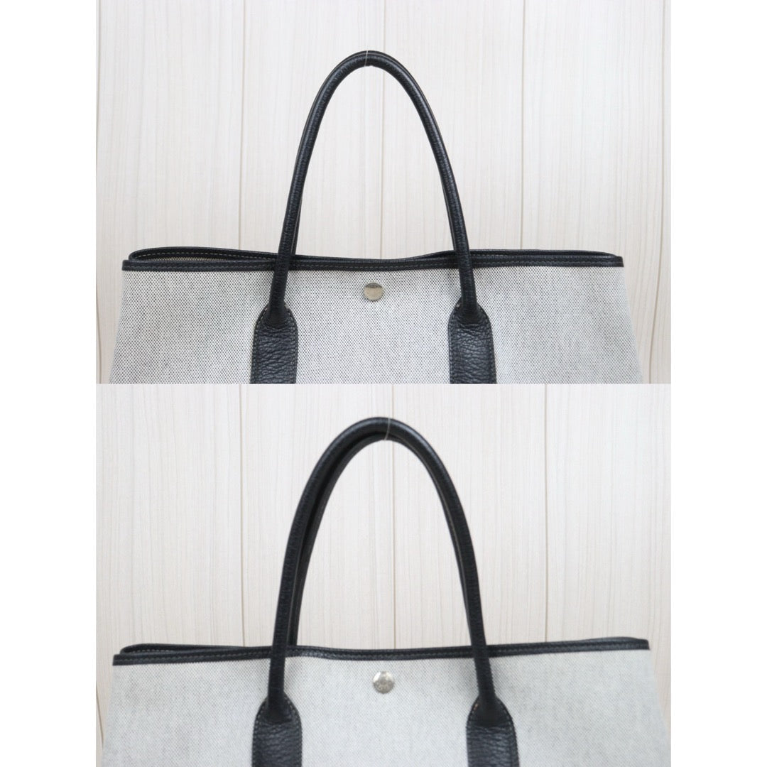 Good ( Rank AB)｜ HERMES Garden Party PM Handbag Black□H Stamp Made In 2004 Year｜25102301